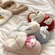 Cute Cartoon My Melody Waterproof Cotton Slippers for Women 2025 Autumn and Winter New Style Outdoor Thick-Soled Home Warm Closed-Toe Slippers