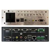 Dingqian multimedia podium classroom steel and wood combined multi-functional podium teaching desk audio-visual education curtain exhibition stand