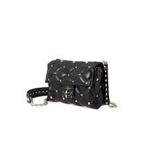 Dingxi womens rivet design shoulder bag