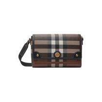 Dingxi Womens Logo Pattern Flap Shoulder Bag