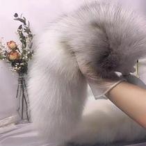 Anal race tail plug-in props fox tank plug puppy real hair novice rabbit cat anal penetration sexy stunner