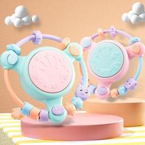 Baby toy hand clap drum multi-functional baby beads educational early education music clap drum 0-1 year old childrens rattle