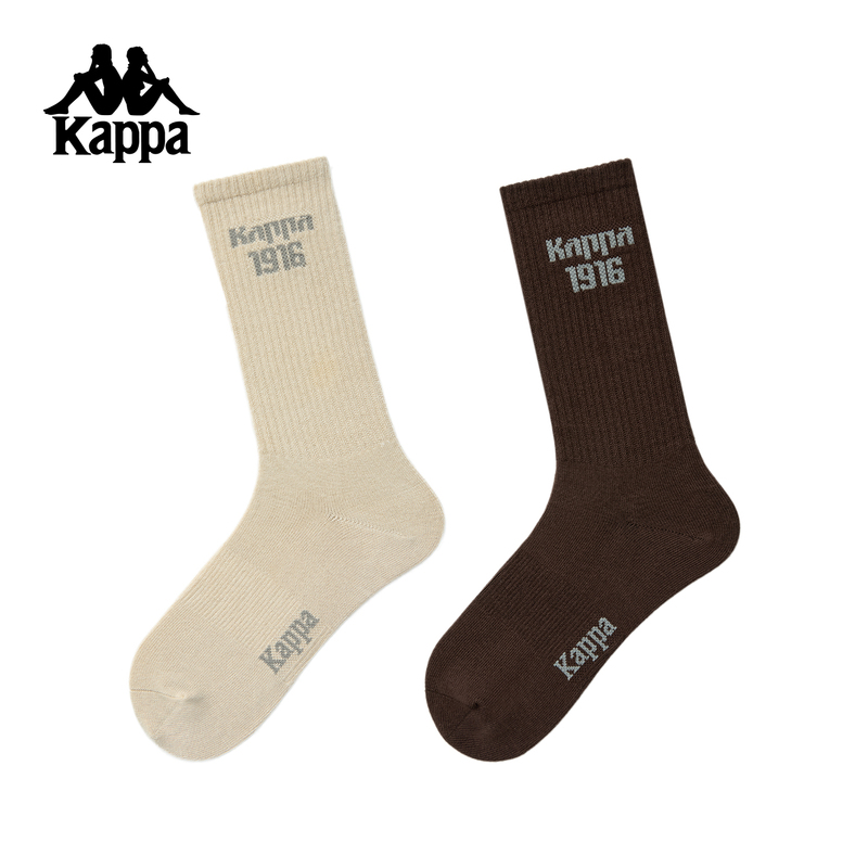Kappa Back-To-Back Sports Casual Socks for Men 2025 New Autumn Comfortable Long Socks for Women