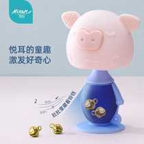 New childrens silicone rattle teether manufacturer mother and baby chewing gum infant teething stick baby teething soothing toy