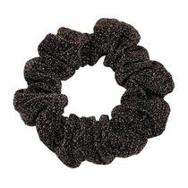 Korean style simple large intestine hair ring thick bright silk summer rubber band womens hair high elastic black hair tie