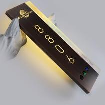 Customized hotel door number with doorbell stainless steel room hotel touch luminous LED door number electronic number