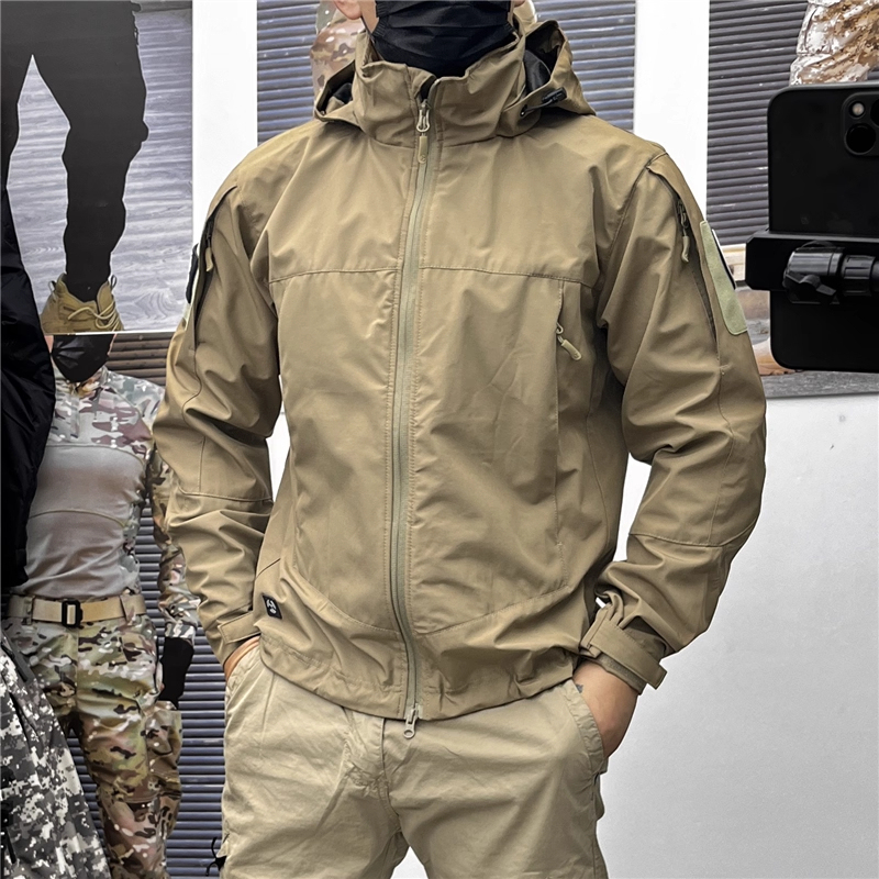 Outdoor Spring, Autumn and Winter Men's Tactical Jacket, Soft Shell Jacket, Windproof and Waterproof Mountaineering Jacket