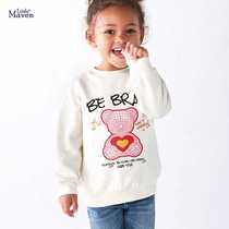 Little maven girls long-sleeved sweatshirt autumn fashion childrens printed top European and American cartoon childrens sweatshirt