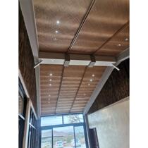 Carbonized decoration bamboo mats handmade mats for ceiling wall engineering decoration bamboo strips woven bamboo woven retro natural