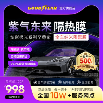 Goodyear Supreme Purple Car Film Car Window Film Sunscreen Heat Insulation Film Solar Film High Privacy