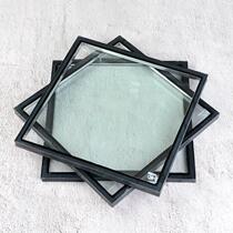 Customized sound insulation and thermal insulation coating low_e office partition wall doors and windows double-layer multi-layer bending hollow tempered glass