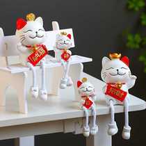 Creative Lucky Cat Hanging Doll Home Decoration Living Room Wine Cabinet Bedroom Birthday Gift Childrens Room Decoration