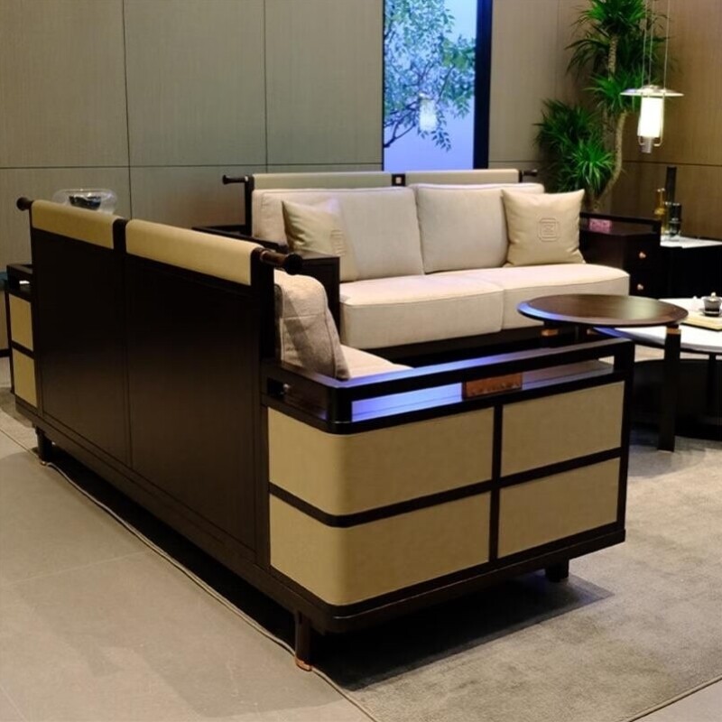 南陽湖吉祥シリーズ SHTS9821 ソファ シングル/ダブル/スリーシーター (レザー/ファブリック)