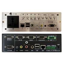 Dingqian multimedia podium classroom steel and wood combination multi-functional podium teaching table audio-visual curtain exhibition stand