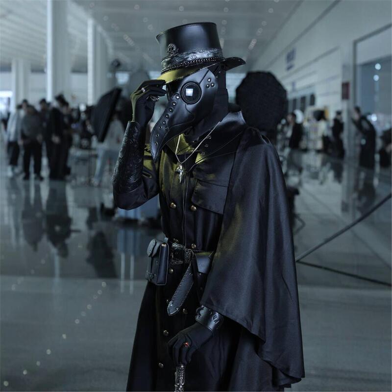Plaguedoctor Plague Doctor Cosplay Costume Adult Scp049 Medieval Beak Doctor Clothing Authentic