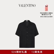 (Deposit)(Deposit) Fashionable Mens Logo Silk Bowling Shirt