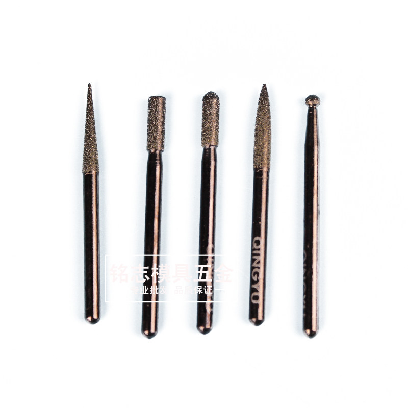 Alloy Grinding Head 3mm Emery Grinding Needle Small Grinding Head Electric Grinding Head Metal Polishing Jade Carving Drill Bit Alloy Wind Batch Steel