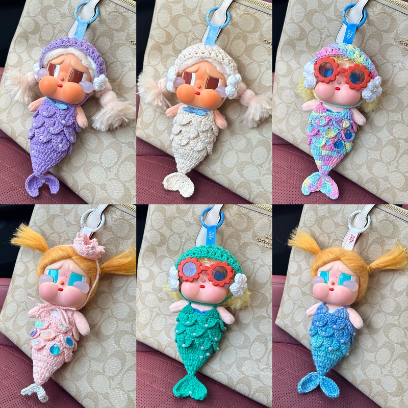 Crybaby Crying Doll Vacation Beach Nap Vinyl Doll Mermaid Dress