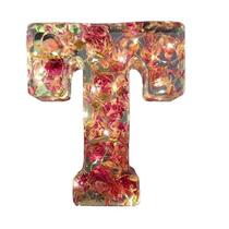 Floral Initial Night Light Decorative Initial Letter Led