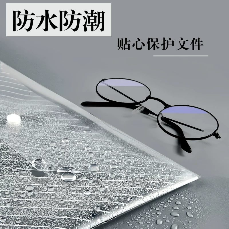 A4 file bag transparent information bag file sorting large capacity elementary school students subject classification examination stationery test paper collection