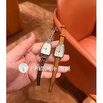 (Loluo Luxury Products) Galop mini 20mm watch pendant clock frame cowhide crocodile leather strap