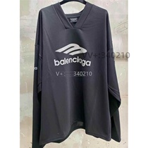 (Qingxin black red white and gray ski series printed collar long-sleeved shirt