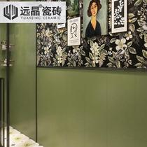 Yuanjing black and white bright matte strip bathroom waistline tile decorative strip wall tile closing strip wall toilet