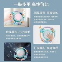 Childrens music hand drum baby toy early education puzzle 0-1 year old baby rattle 6-12 months 3 grip training