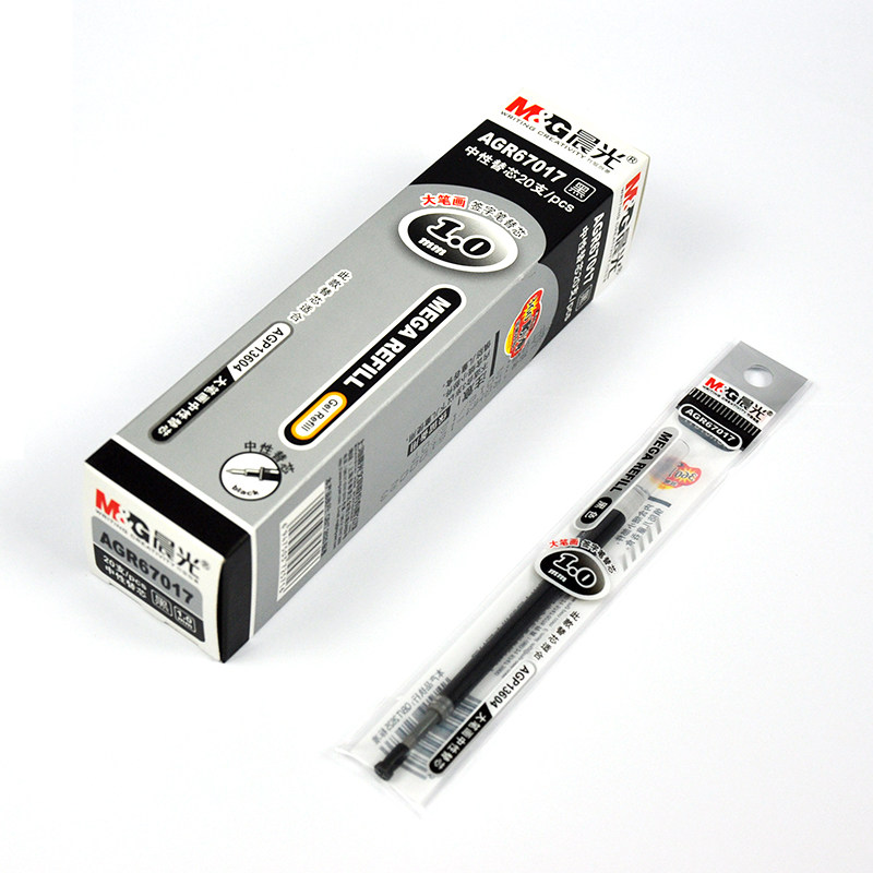 Morning light stationery large stroke 1 0mm subwarhead neutral signature water-based pen refill stand-in black AGR67017