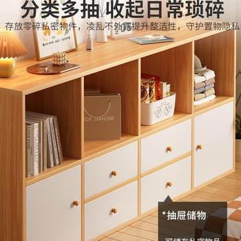 Books and cabinets g669 floor-standing bookshelf living room floor lattice cabinet simple wall storage cabinet learning storage biological cabinet