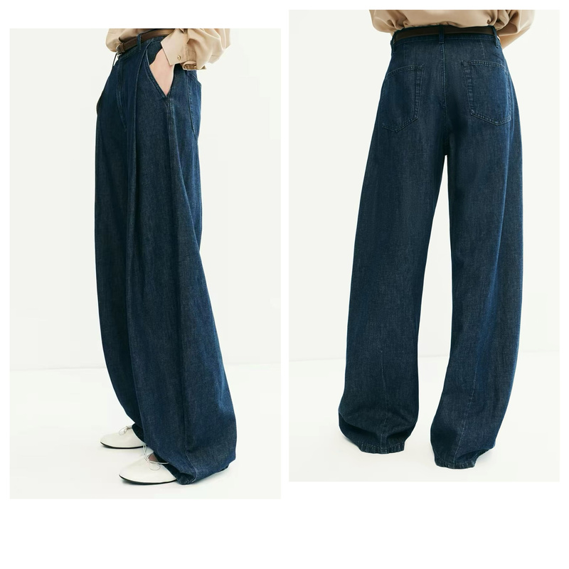 【R Sauce】Early Autumn! Great Fit! Cotton and Linen Wide-Leg Pants with a Deep Autumn Vibe 【R Sauce】Early Autumn! Great Fit! Cotton and Linen Wide-Leg Pants with a Deep Autumn Vibe