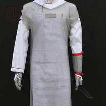 Anti-chainsaw cutting stainless steel ring apron Level 5 single-layer stab-resistant body protection apron Discount on large quantities