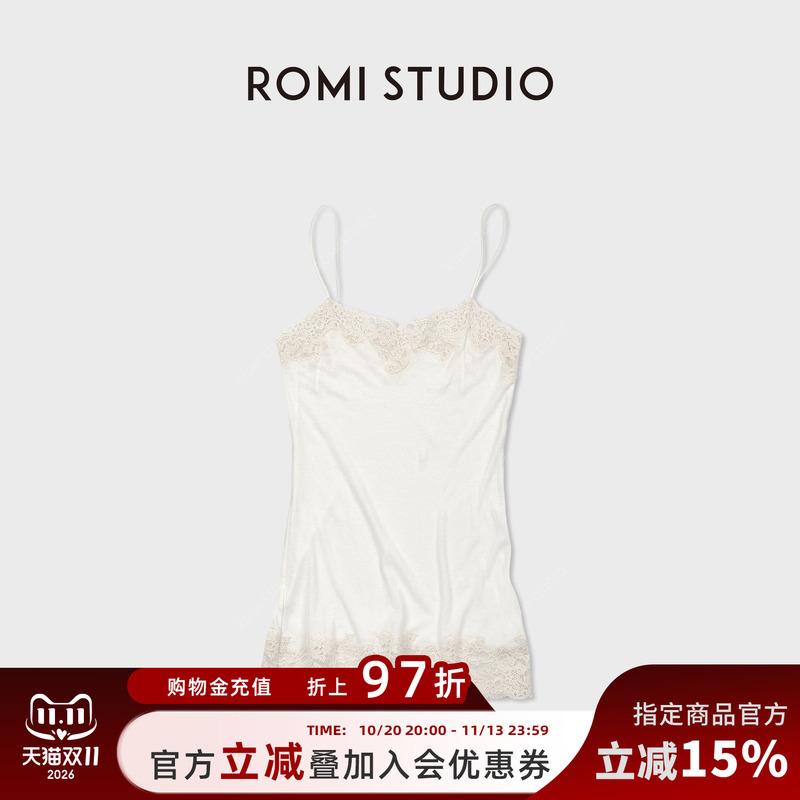 Romi Studio 100% Pima Cotton Soft and Silky Lace-Trimmed Camisole Nightgown Dress Rwdrsu1514 Romi Studio 100% Pima Cotton Soft and Silky Lace-Trimmed Camisole Nightgown Dress Rwdrsu1514