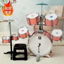 Childrens girl drum set for home beginners 3-8 years old drum practice instrument 6 toys baby boy birthday gift