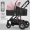 European Standard Quality Flagship Edition - Cherry Blossom Powder, Bold Aluminum Alloy Frame, Four Wheel Rubber