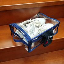 Transparent PVC moisture-proof dust-proof bag portable hand-held shoe storage bag travel fitness shoe cover protective cover for men and women