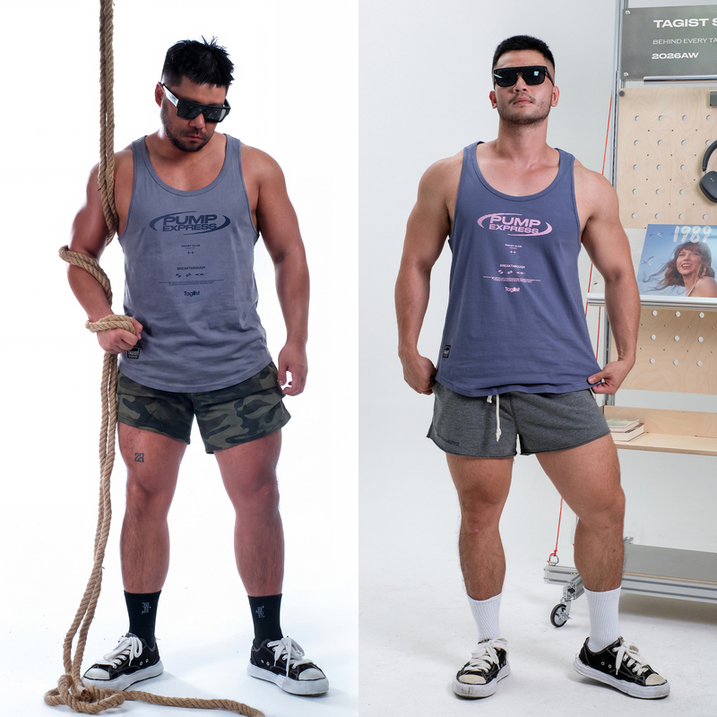 Tagist “Pump Sensation Express” Training Pure Cotton Vest, Sweat-Wicking and Breathable, Covers the Flesh and Makes You Look Stronger