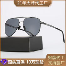 High-end nylon polarized sunglasses new mens driving toad mirror anti-UV sunglasses