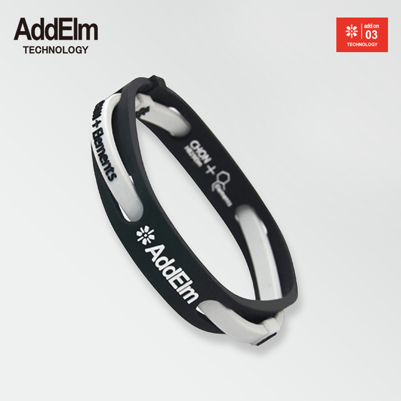 Addelm Add.03 Overlapping Bracelet Composite Mineral Silicone Technology Bracelet (Circumference 20cm)