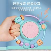 Childrens music hand drum baby toy early education puzzle 0-1 year old baby rattle 6-12 months 3 grip training