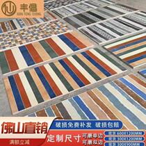 American pastoral antique brick threshold stone balcony over threshold stone kitchen bathroom waistline skirting line color strip tiles