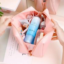 Gold medal leather cosmetic bag womens cosmetic washable storage bag large capacity waterproof cosmetic storage bag small amount