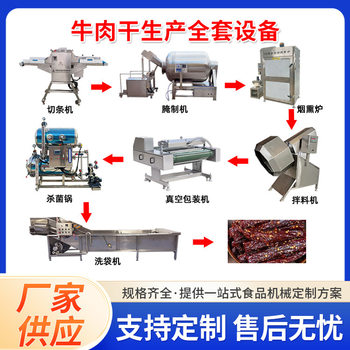 Flavored beef cubes processing equipment spicy beef jerky production complete equipment beef jerky fully automatic marinating machine
