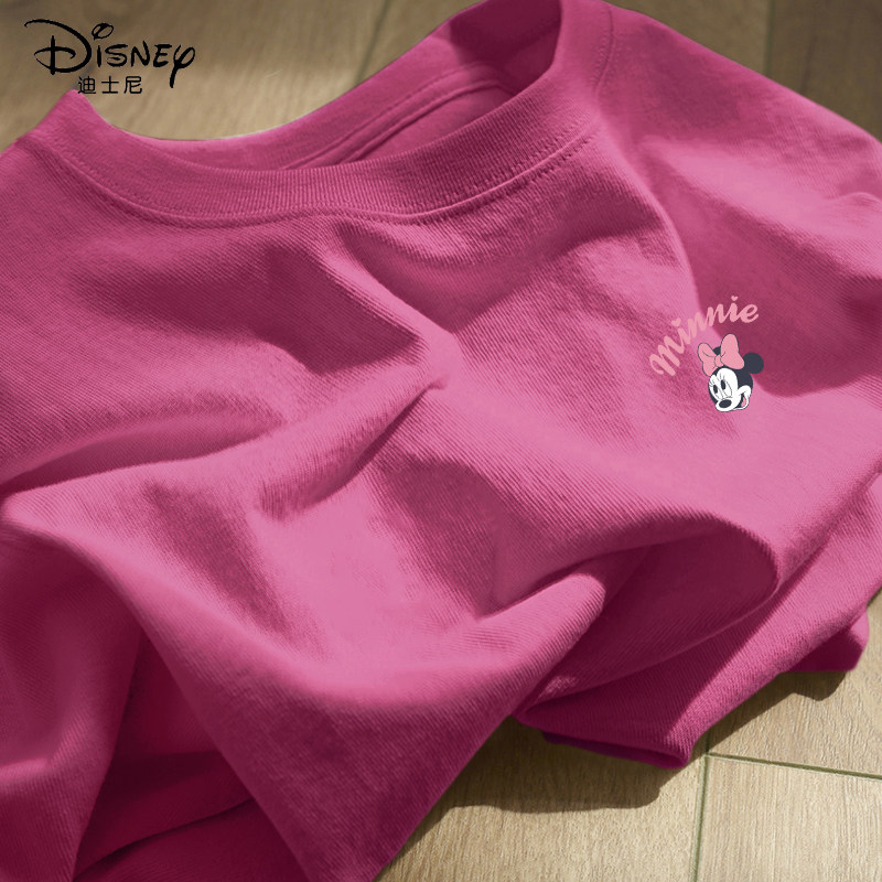 ディズニーガールズ半袖コットンTシャツ、2026年夏向け新スタイル。