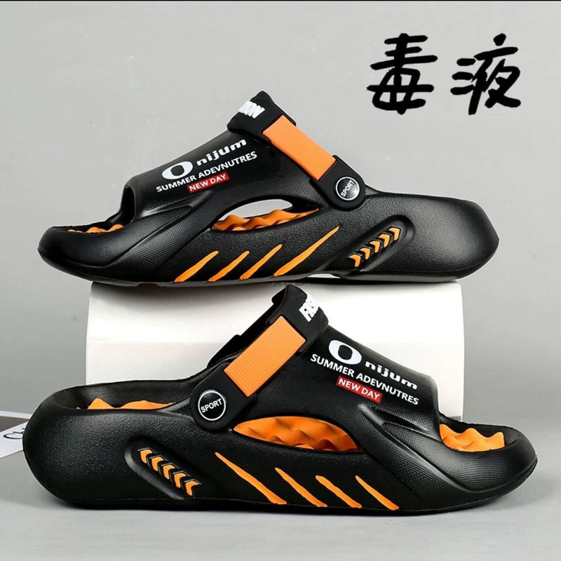 Sandals for Men for Summer Outdoor Wear 2026 New Massage soft sole Sports Sandals Men's Non-Slip Beach Casual Slippers