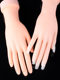Nail Art Practice Artificial Hand Model for Beginners, Fake Fingers Can Be Inserted, Nail Display Stand, Left and Right Fake Hands, Rubber Bendable