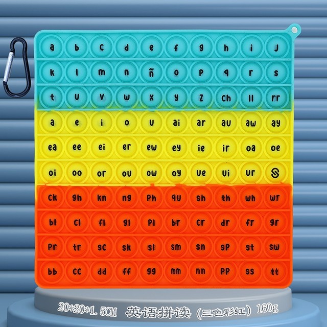 Tiktok Children's Rainbow Press-And-Play Toy for Boys and Girls, Stress-Relief Board, Popular Stress-Relief Gadget