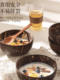 Creative cute wooden tableware large dessert bowl household adult coconut bowl wooden tableware