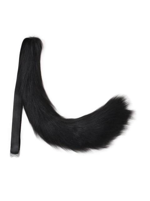 Halloween Japanese-Style Handmade Cat Tail Cosplay Toy, Realistic Fox Tail Cosplay Cat Girl Plush Accessory
