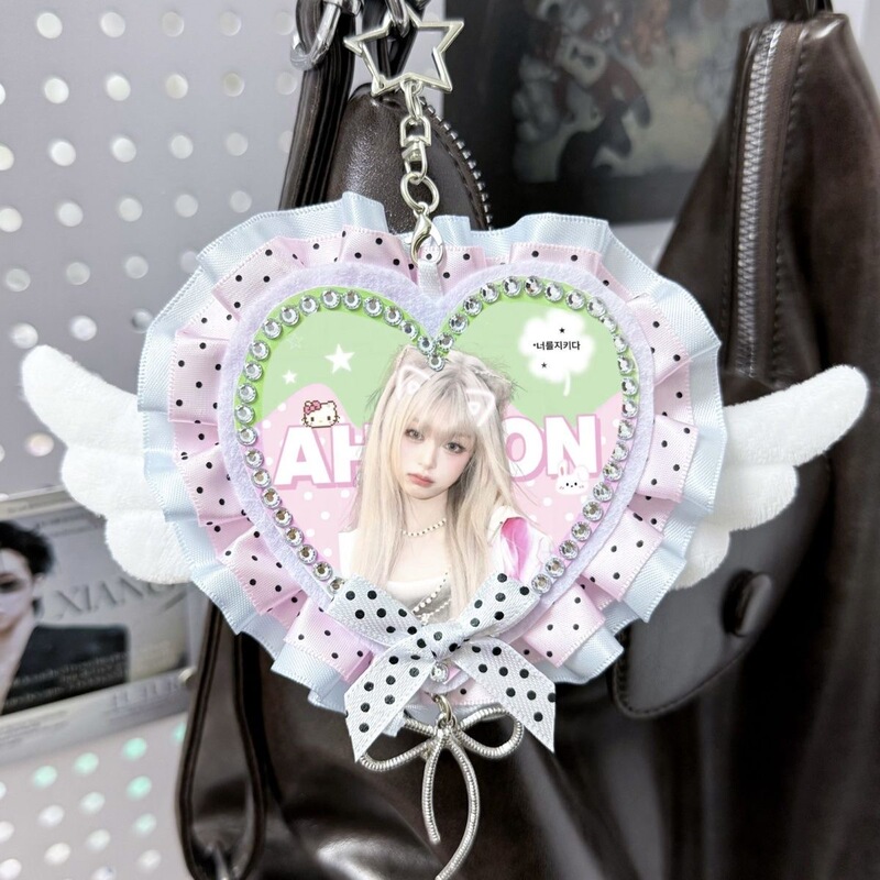 【Heart Pendant】Ahyeon Zheng Yaxian Babymonster Cute Heart Popular Keychain ins Baby Monster